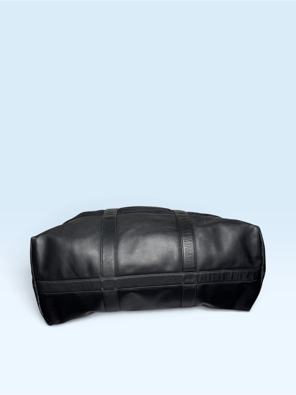 Vintage 1999 COACH Black Nylon & Leather Trim 2-Way Boston Duffle Bag 5497 - Picture 7 of 16